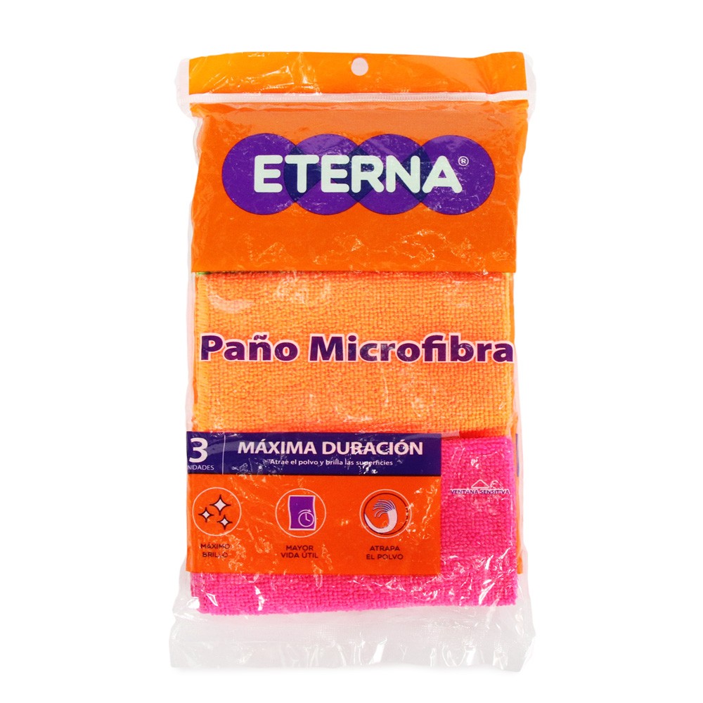 PAÑO MICROFIBRA ETERNA  x 3 UND