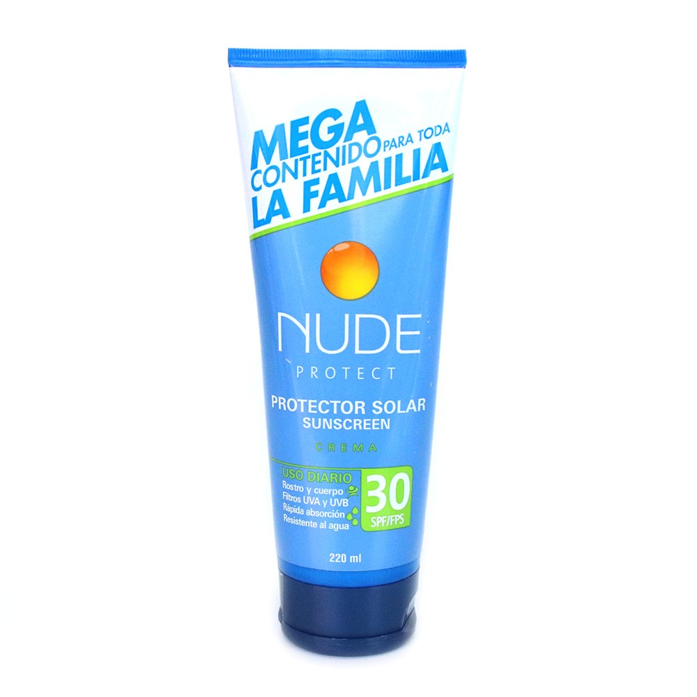 PROCTETOR SOLAR FAMIL NUDE SPF30 *220 ML