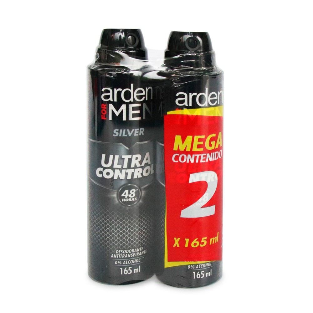 DEO AERO SILVER ARDEN FOR MEN *175ML*2UN