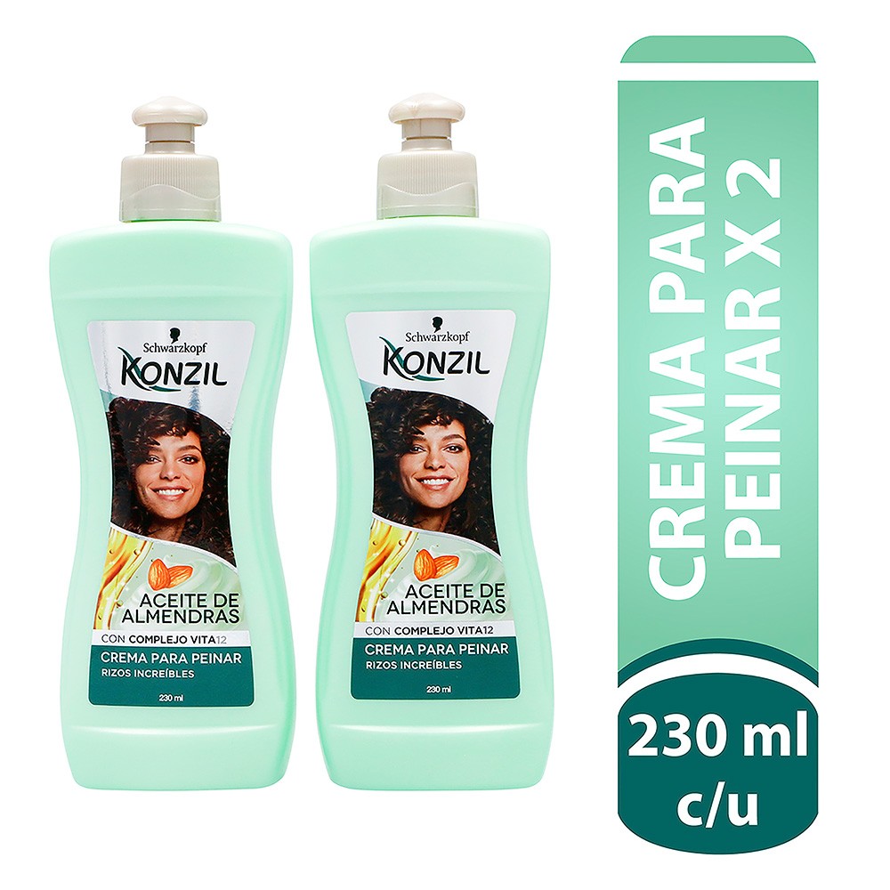 CREMA PEINAR ALMENDRAS KONZIL 2 X 230ML