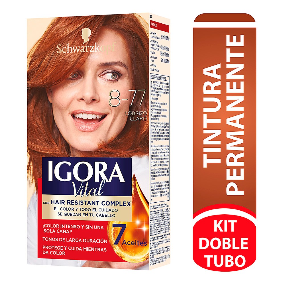TINTE 8-77 COBRIZO CLARO IGORA VITAL DT