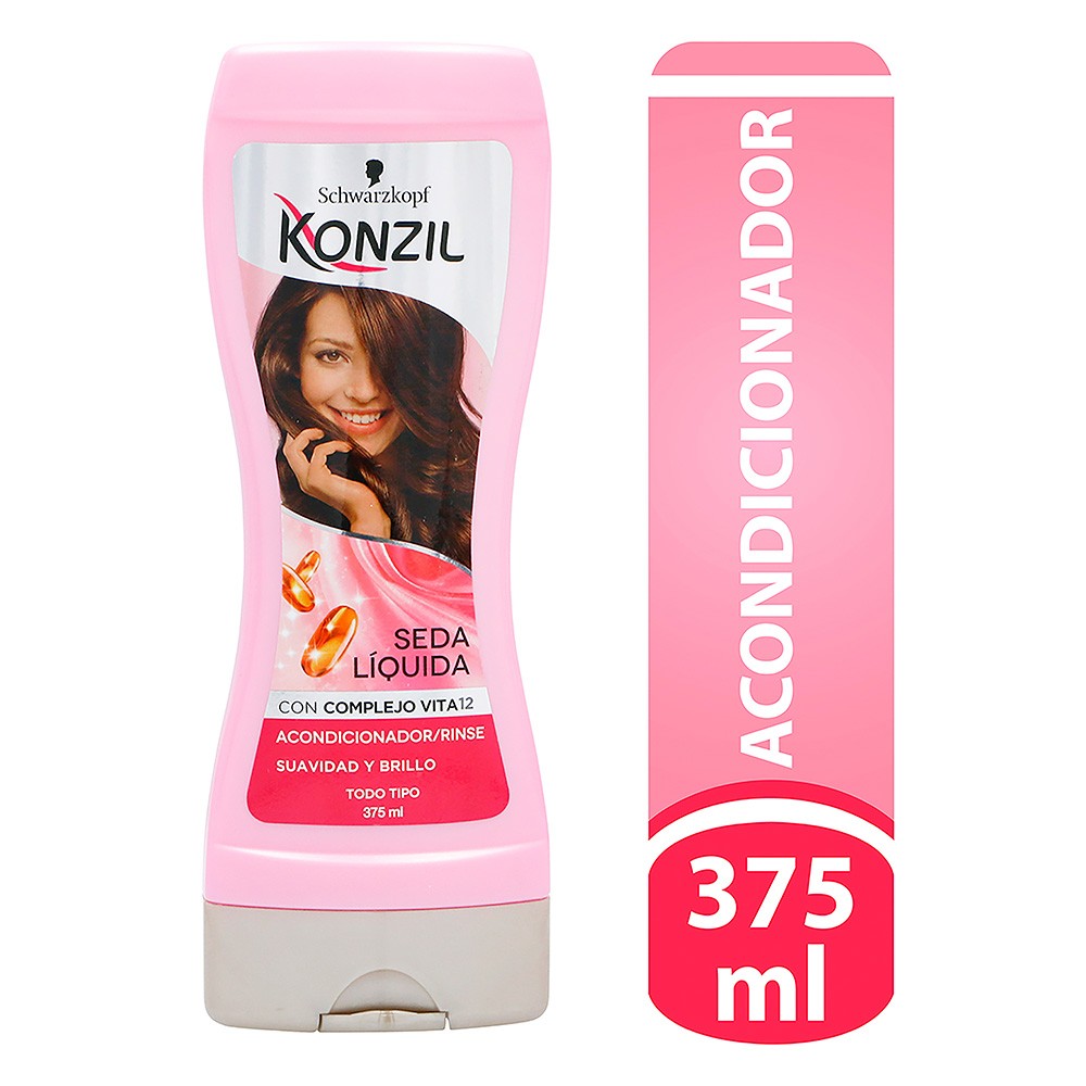 ACONDICIONADOR SEDA LIQUIDA KONZILX375ML
