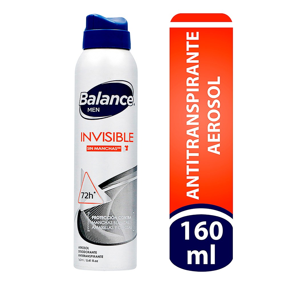 DEOS AERO INVISIBLE HOMBRE BALANCE 160ML