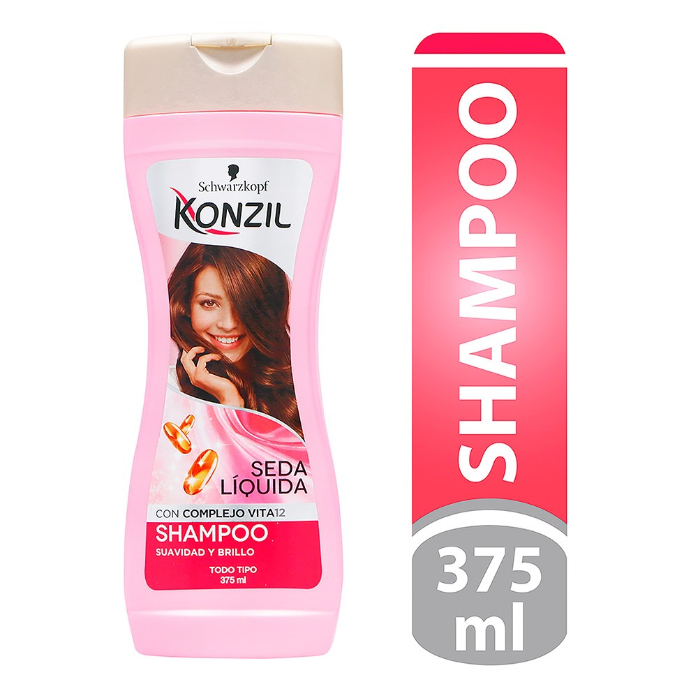 SHAMPOO SEDA LIQUIDA KONZIL X 375ML