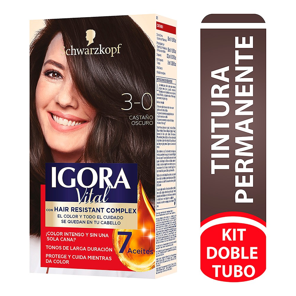 TINTE 3-0 CASTAÑO OSCURO IGORA VITAL DT