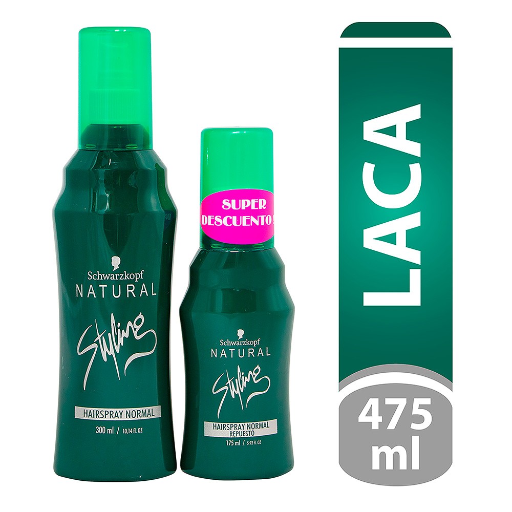 LACA NORMAL 300ML+REPUESTO NATURAL 175ML
