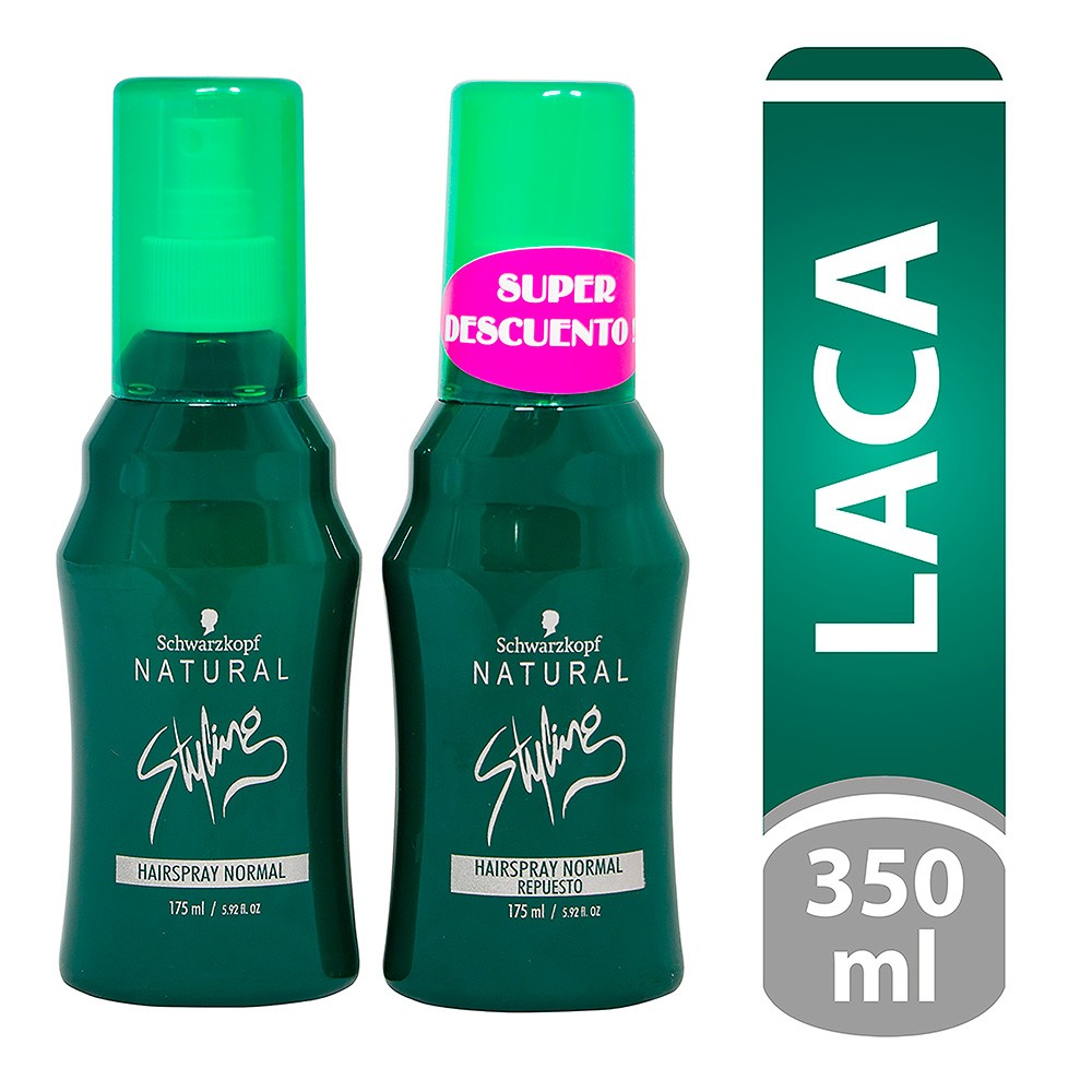LACA NORMAL + REPUESTO NATURAL S 2X175ML