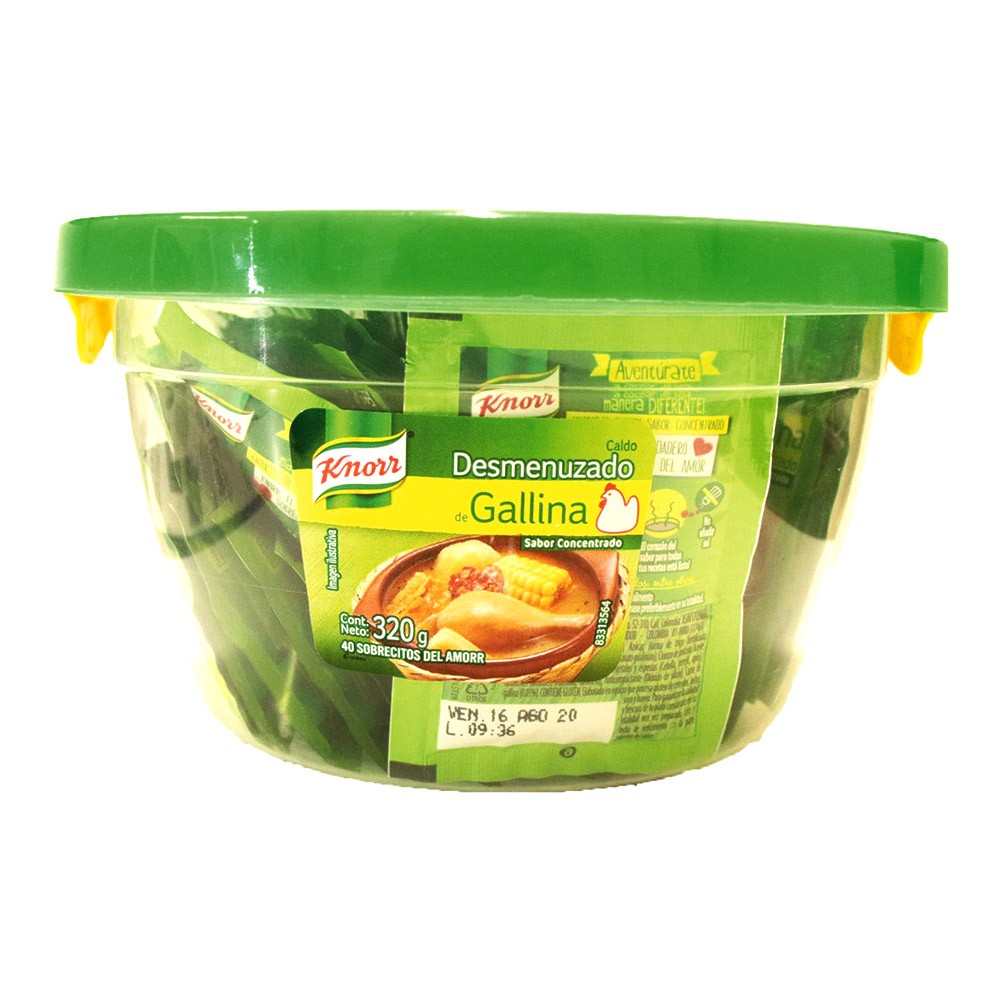 CALDO KNORR GALLINA DESM TARRO x 320GR