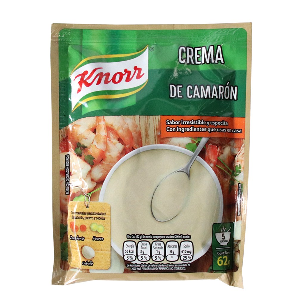 CREMA DE CAMARONES  KNORR  x 62GR