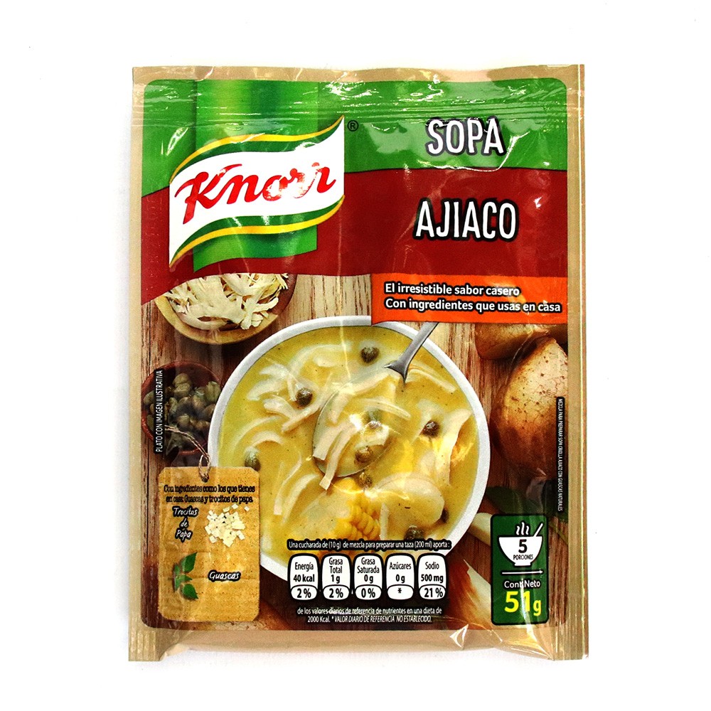 SOPA DE AJIACO CRIOLLA KNORR  x 51GR