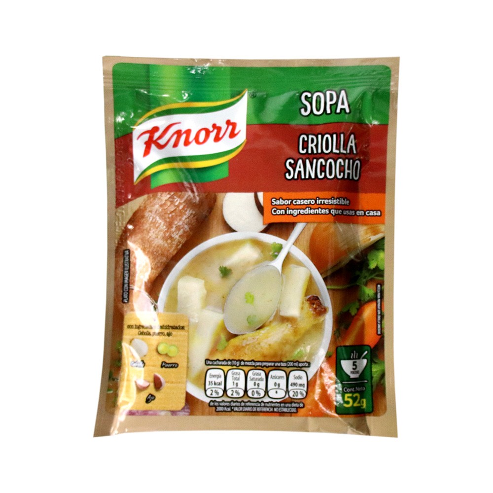 SOPA DE SANCHOCO CRILLO KNORR  x 52GR