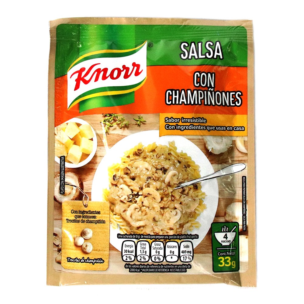 MEZCLA PREP SALSA CHAMPIÑON KNORR *33GR