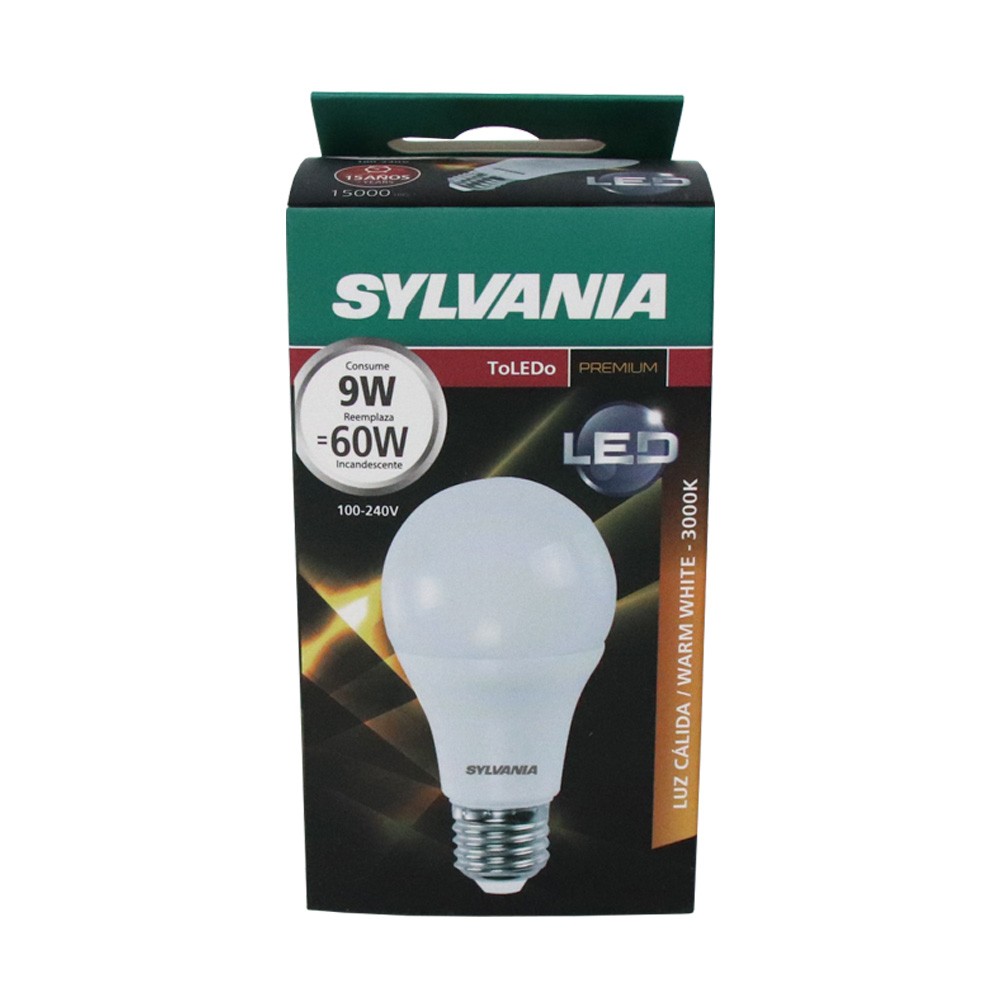 BOMBILLO TOLEDO A60 9W WW SYLVANIA