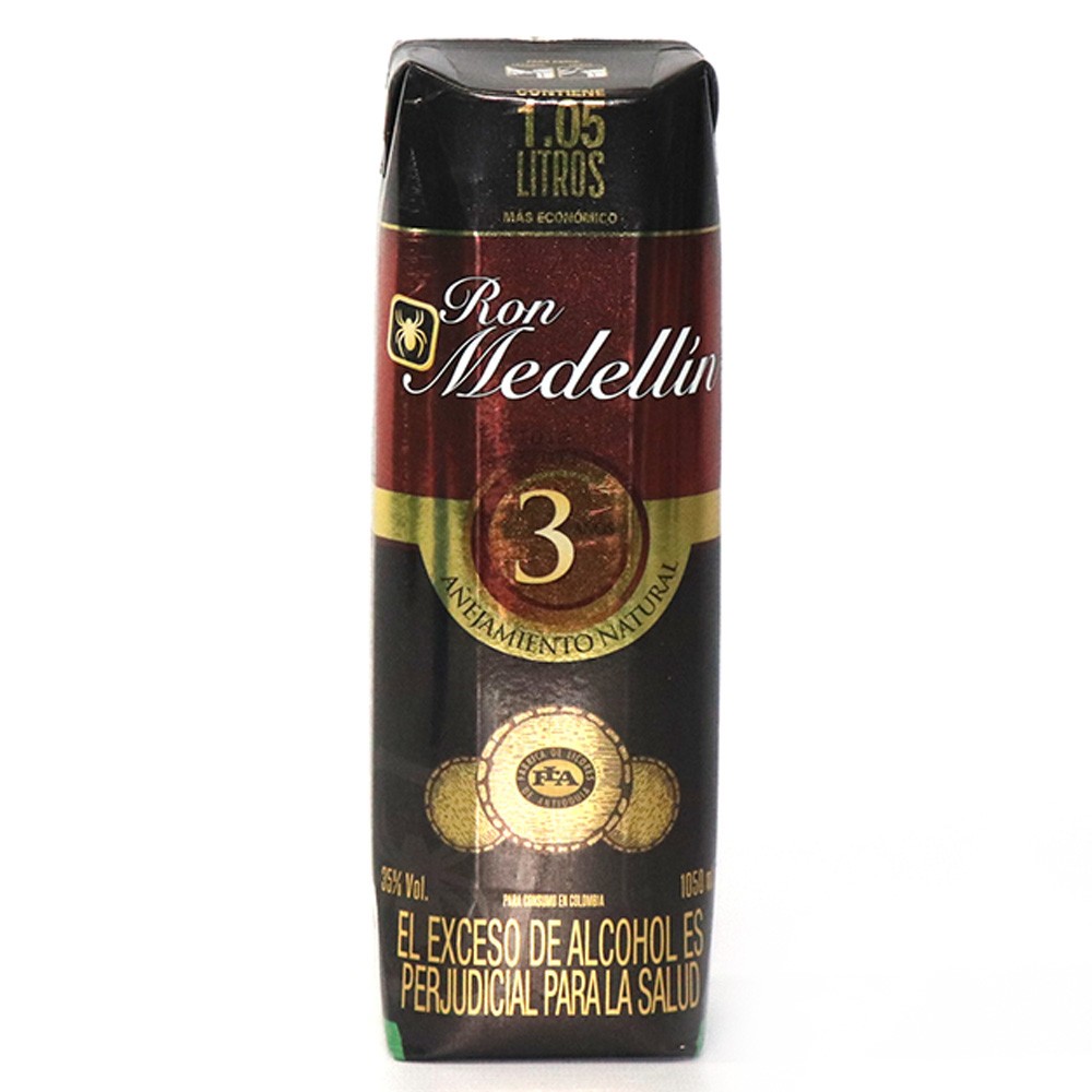 RON MEDELLIN AÑEJO TETRA PRISMA *1050ML