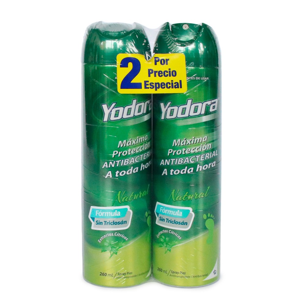 YODORA SPRAY NATURAL X2 x  260ML $ ESP