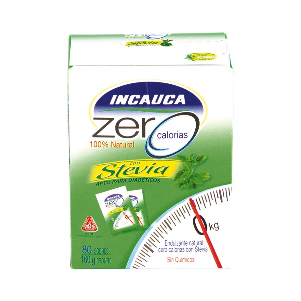 INCAUCA ZERO 80 SOBRES  x 160GR