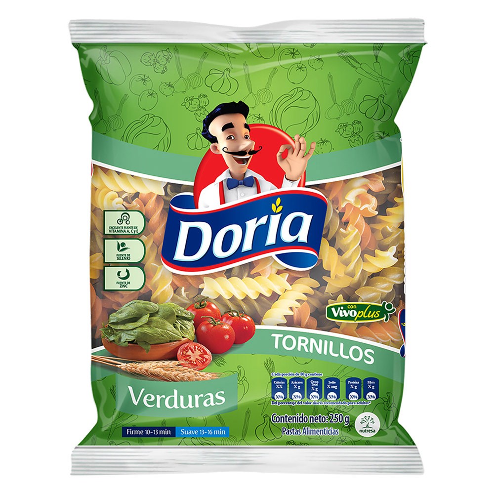 TORNILLO DORIA TRICOLORES  x 250GR
