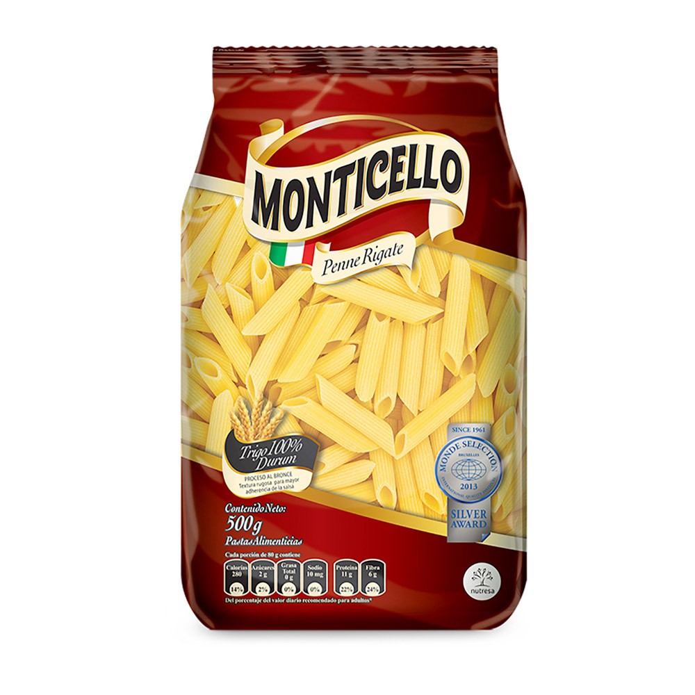 PENNE RIGATE MONTICHELLO  x 500GR