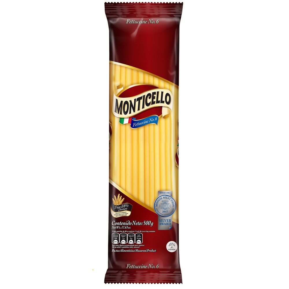 FETTUCCINE MONTICELLO  x 500 GR