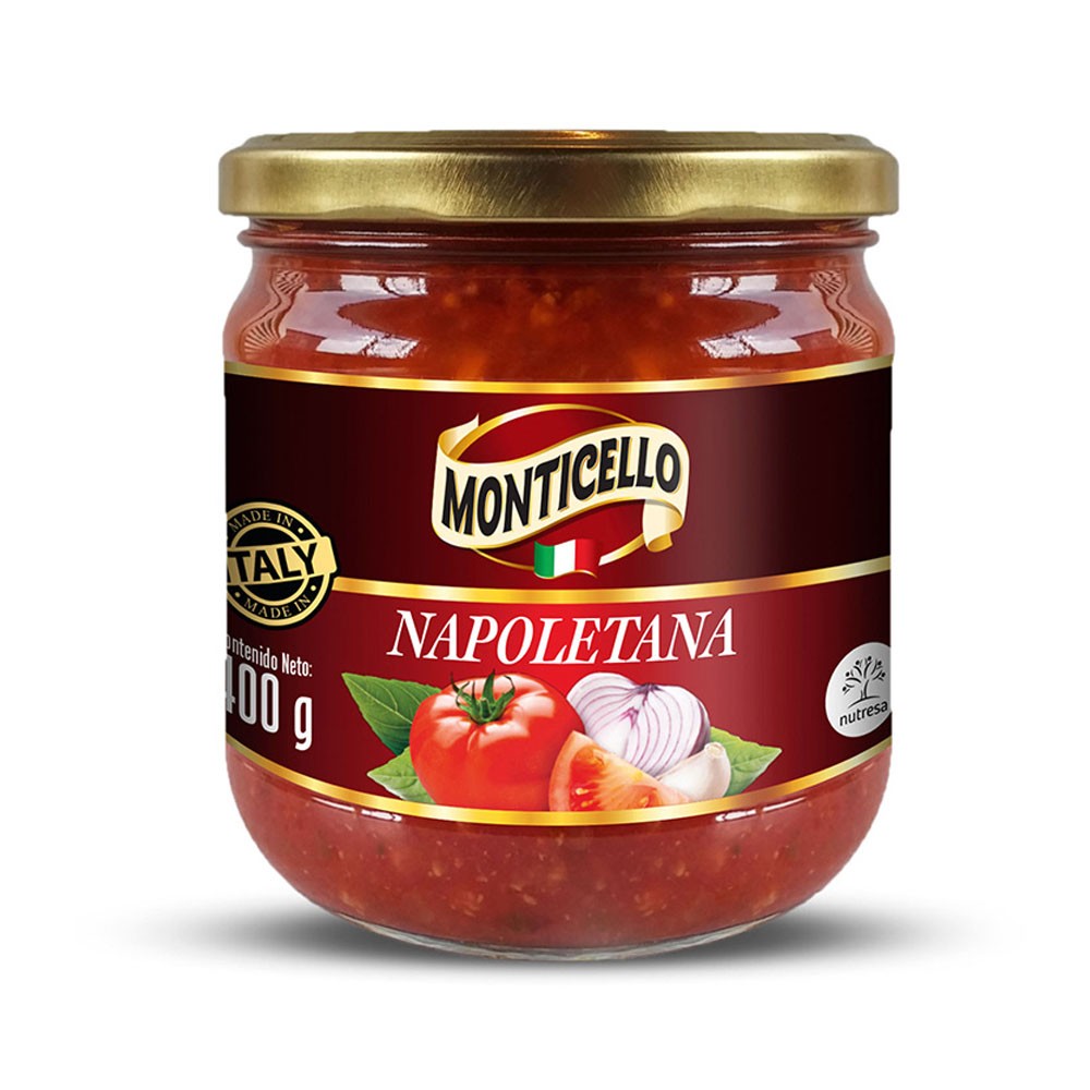 SALSA MONTICELLO NAPOLETANA  x 400GR