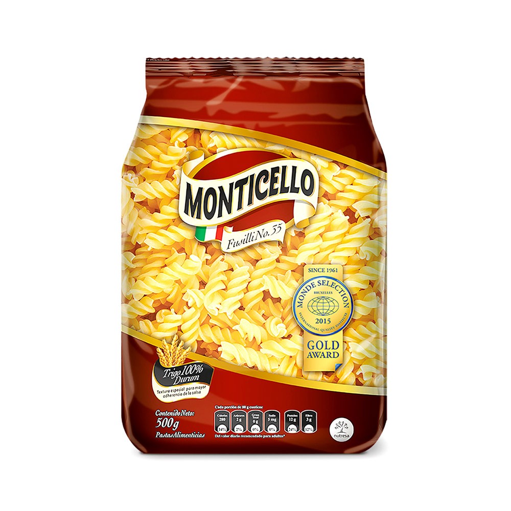 FUSILLI MONTICELLO  x 500GR