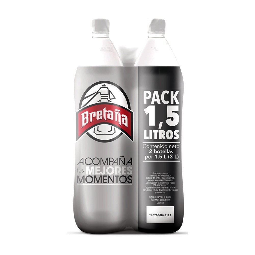 DUO BRETAÑA POSTOBON  x 1.5LT