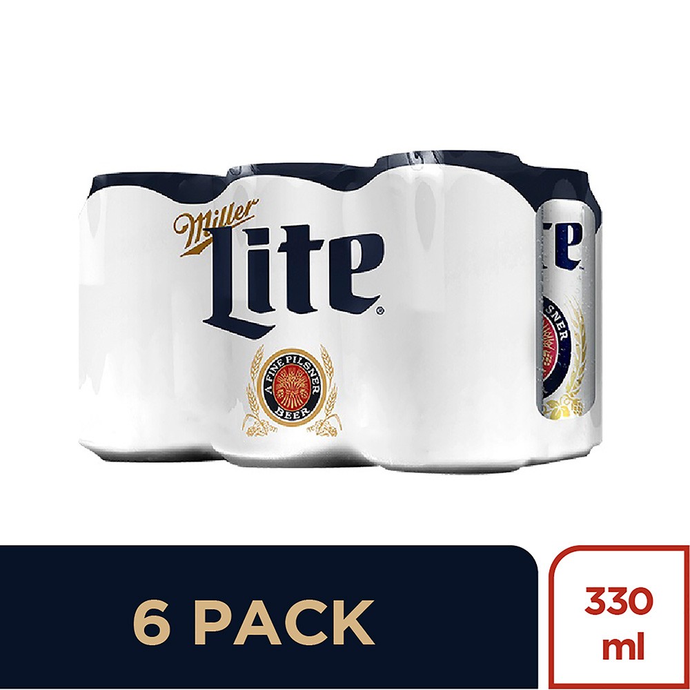 CERVEZA MILLER LITE LATA 6PACKx4 330ML