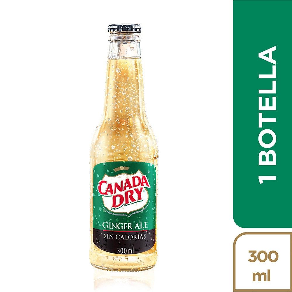 CANADA DRY GINGER ALE SIN CALORIA*300ML