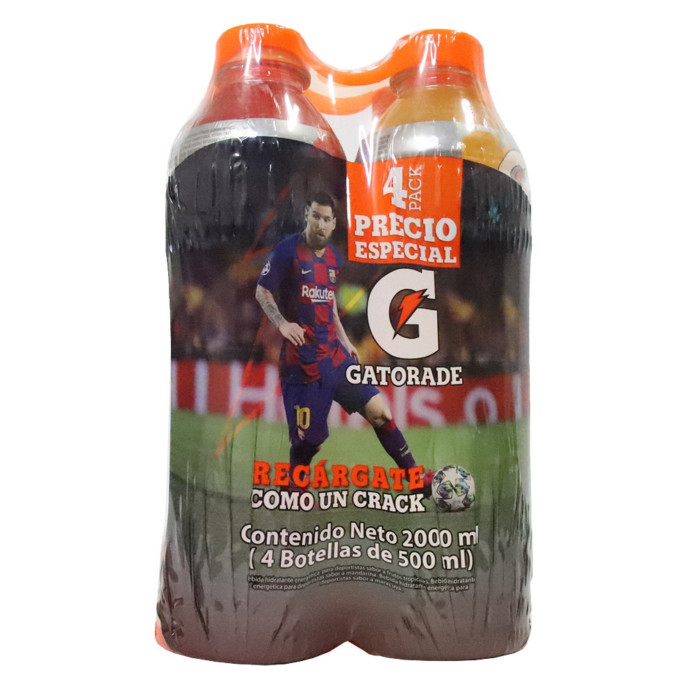 BEBIDA HIDRANTE GATORADE PET*500ML*4UND