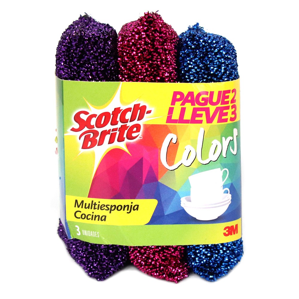 MULTIESPONJA COLORES SCOTH PG2 LL3