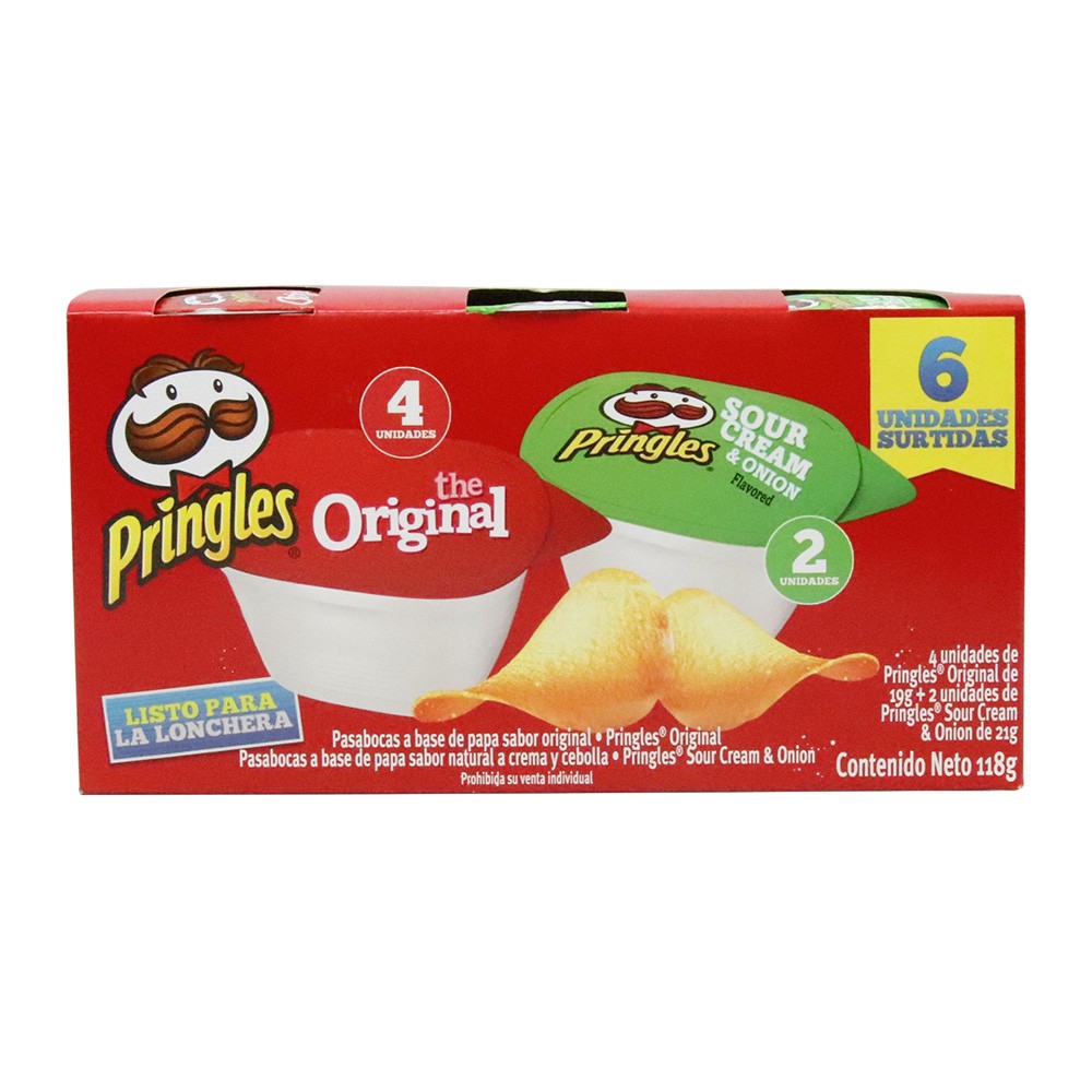 PAPAS PRINGLES LONCHERA *6UND