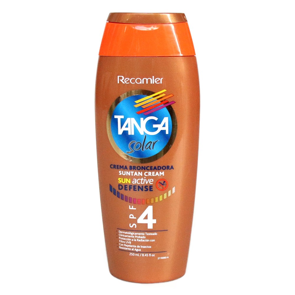 BRONCEADOR SPF 4  CREMA TANGA  x 250ML