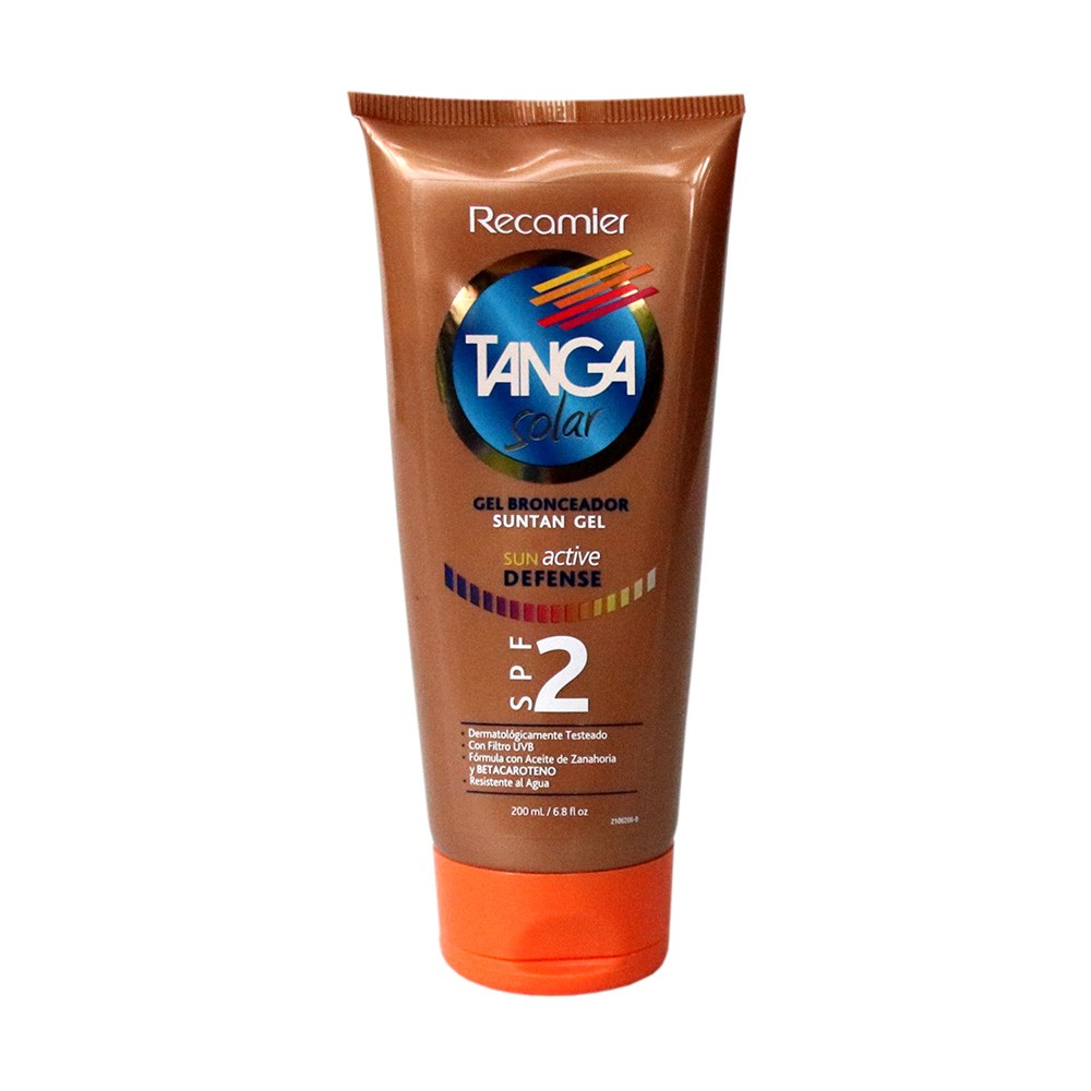 BRONCEADOR SPF 2  GEL TANGA  x 200ML