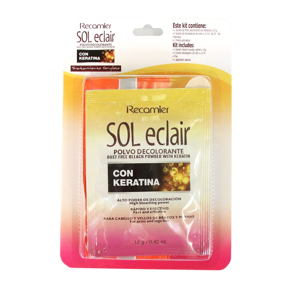 ESTUCHE POLVO DECOLORANTE SOLECLAIR*12GR