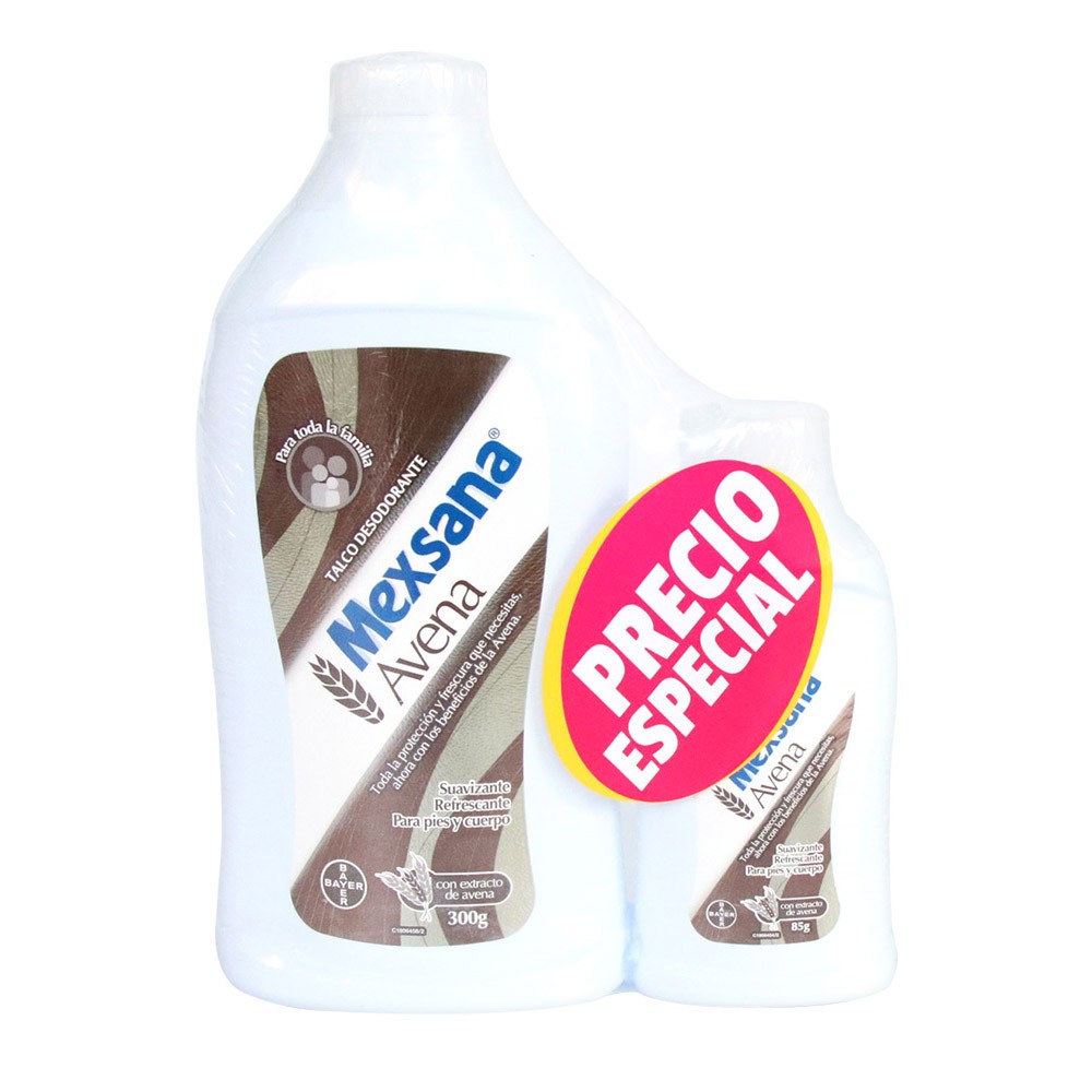 TALCO MEXANA AVENA  x 300 GR+85GR