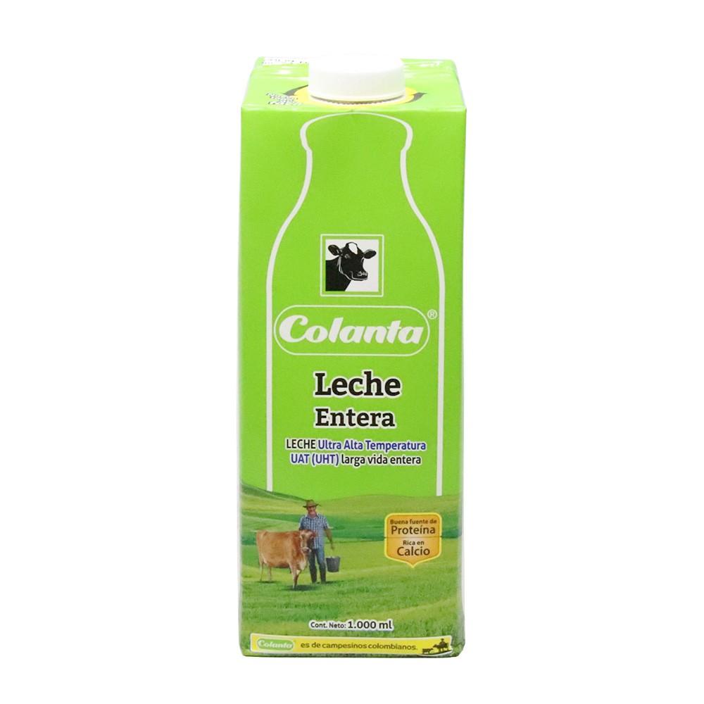 LECHE UHT ENTERA CAJA COLANTA  x 1000ML