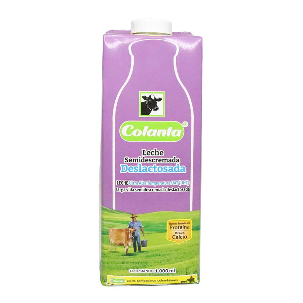 LECHE UHT DESLACTOSA CAJA COLANTA*1000ML