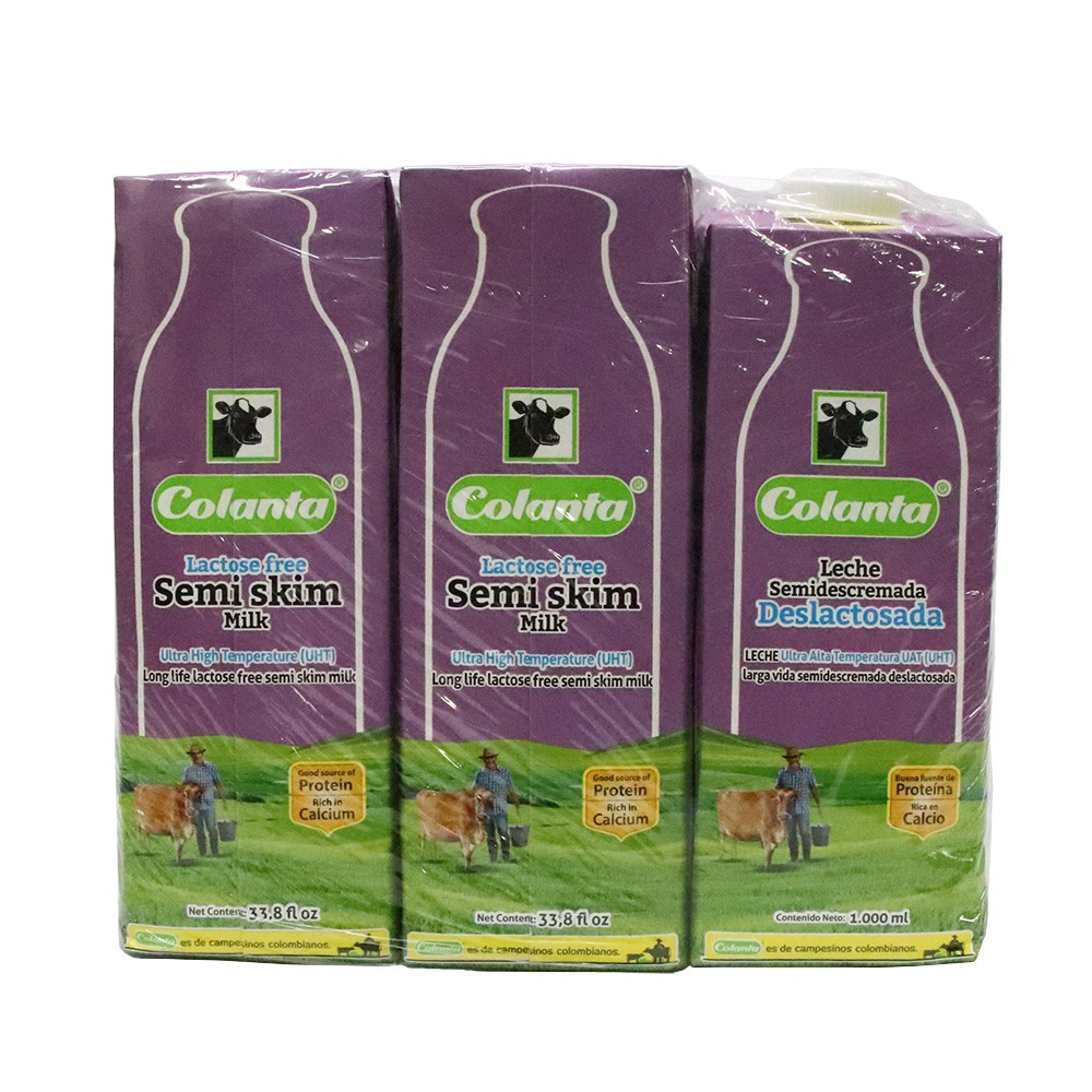 LECHE UHT DESLACTOSA COLANTA X6UN*1000ML