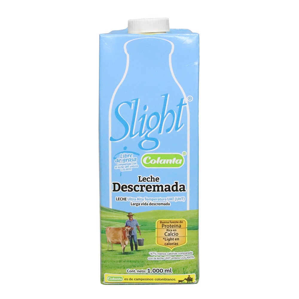 LECHE UHT DESCREMADA CAJA COLANTA*1000ML