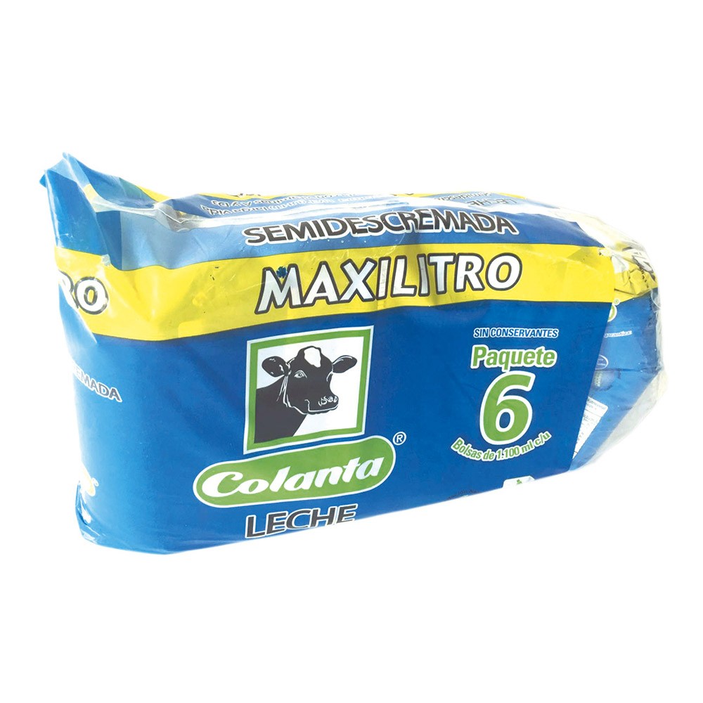 LECHE UHT SEMIDESCREMADA MAXILITRO x 6UN