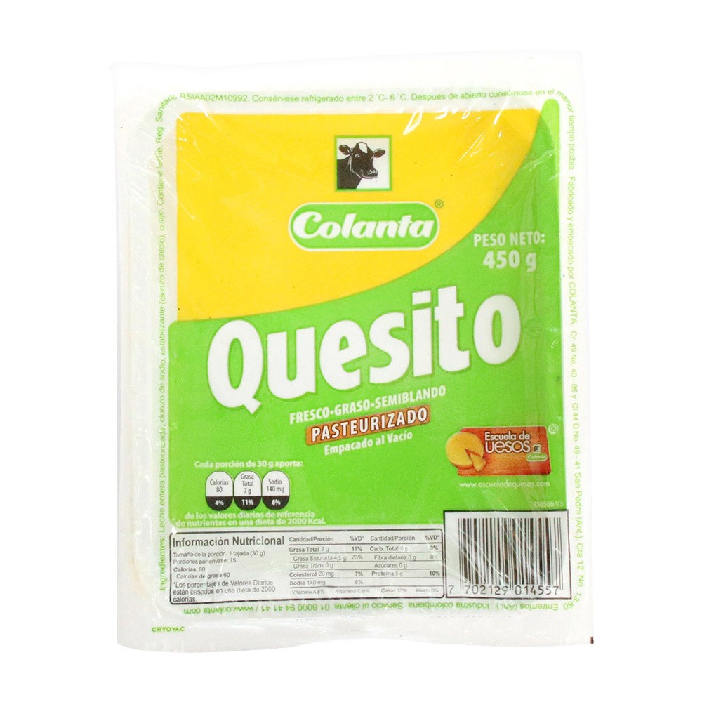 QUESITO VACIO 450gr COLANTA