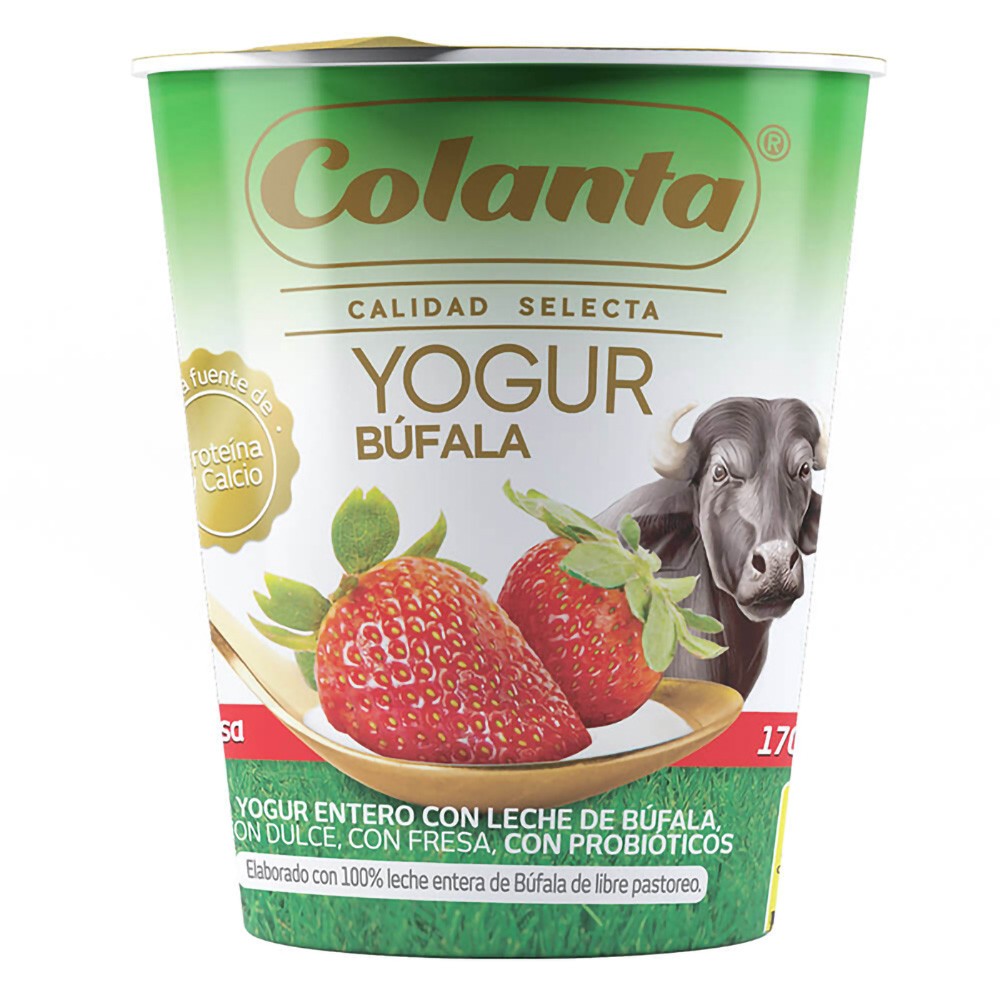 YOGUR DE BUFALA CUCHARIAB FRESA*170GR