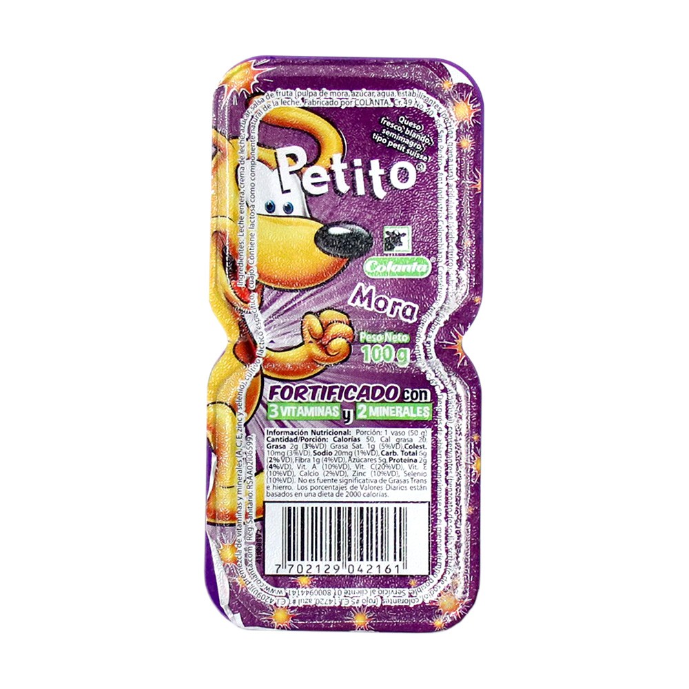 PETITO MORA COLANTA  x 100GR