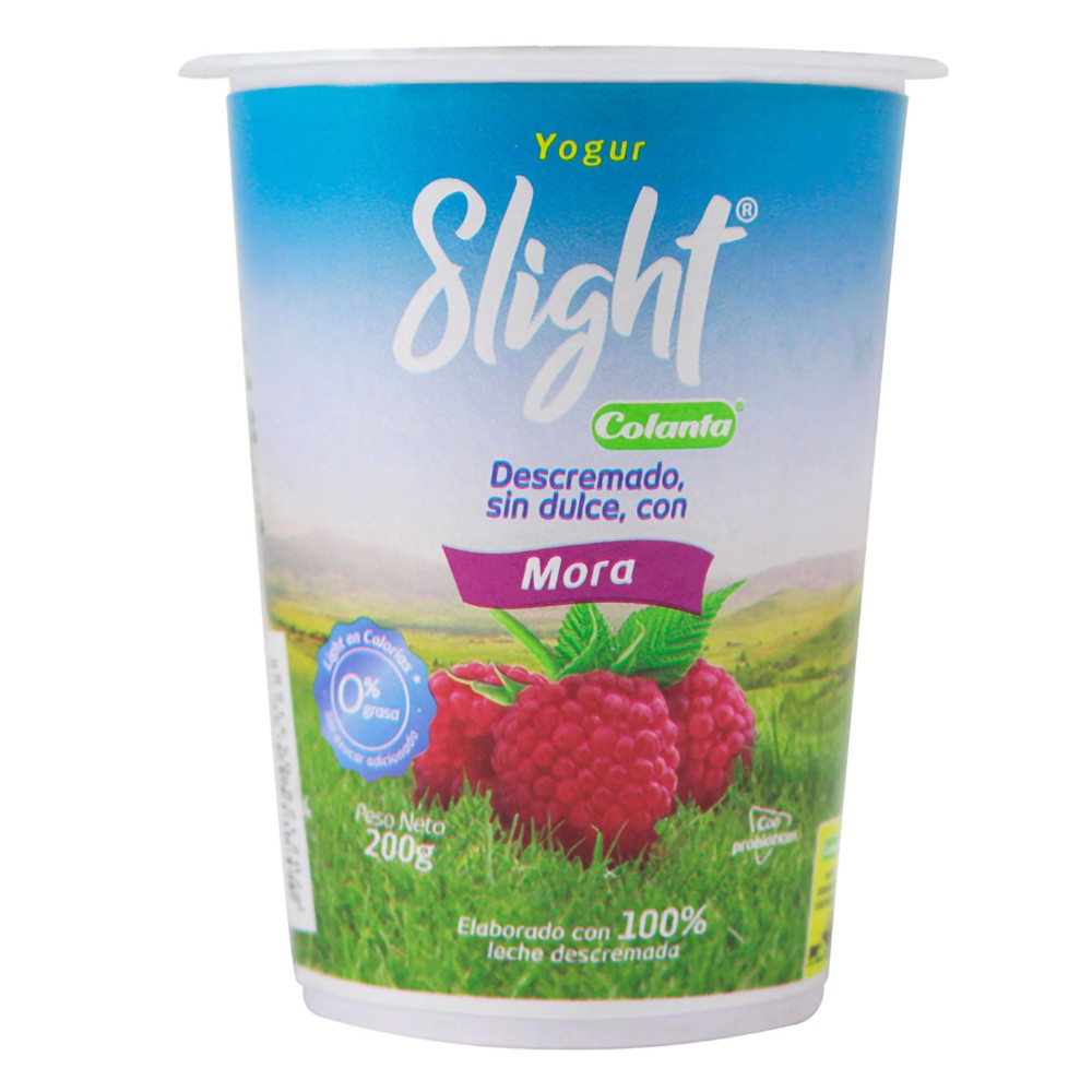 YOG SLIGHT MORA 200gr COLANTA