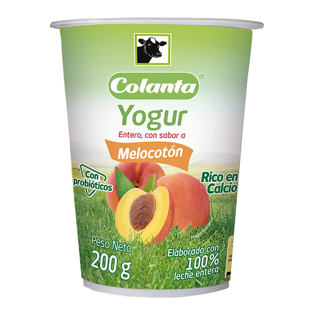 YOGUR MELOCOTON 200gr COLANTA
