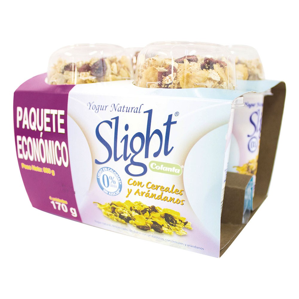 YOGURT SLIGHT CEREAL COLANTA  x 4UND