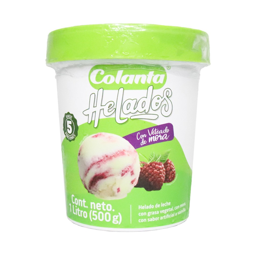 HELADO VETEADO MORA COLANTA*1000ML