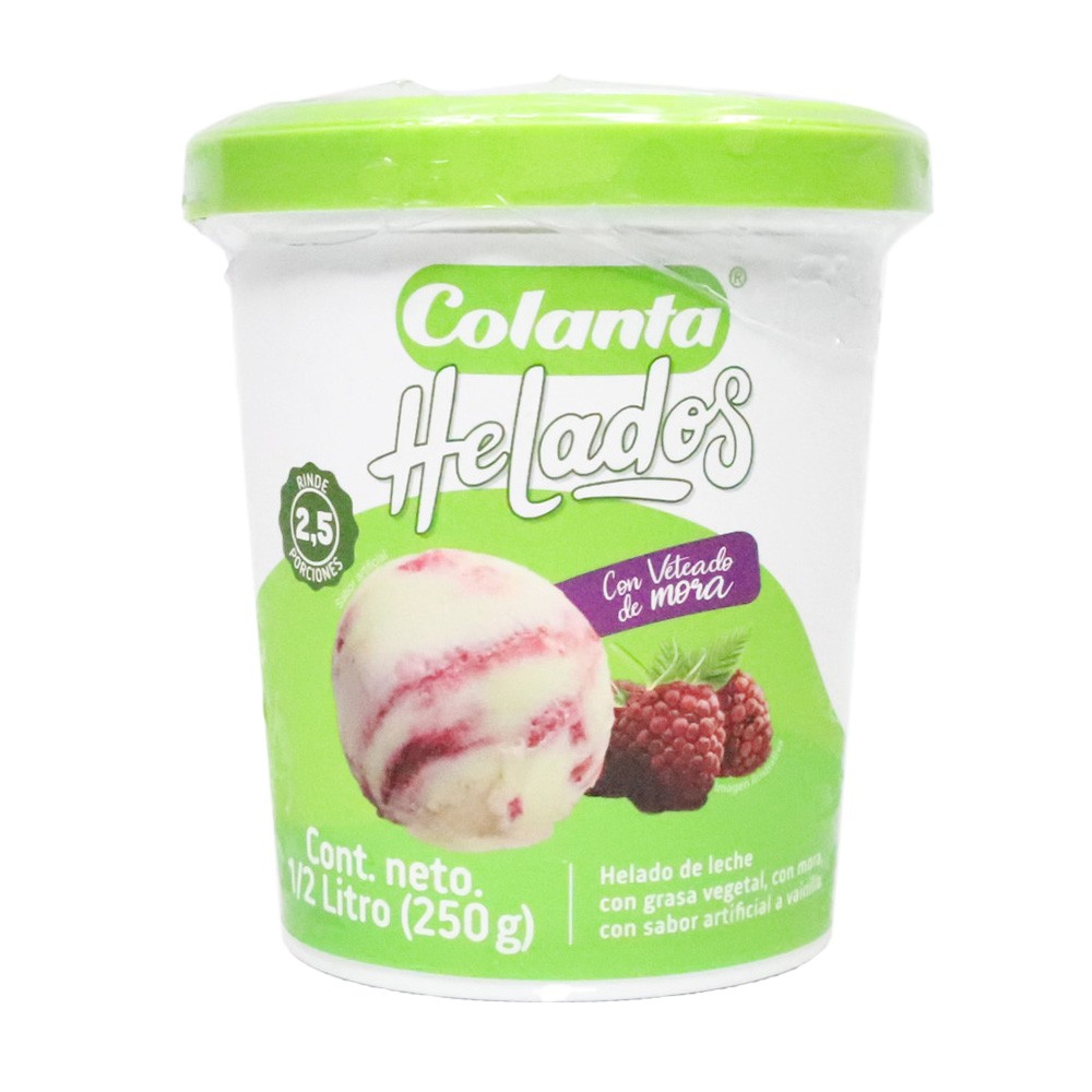 HELADO VETEADO MORA COLANTA*500ML