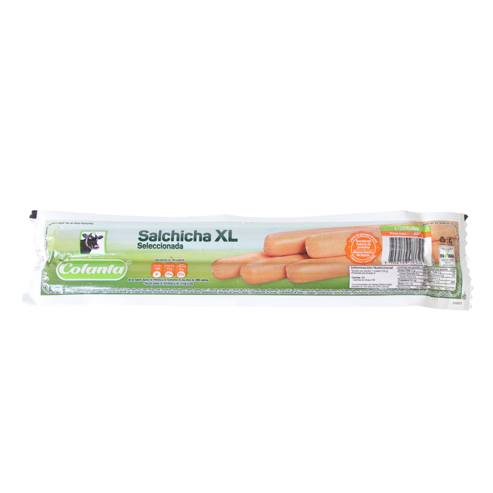 SALCHICHA XL MONTEFRIO 400GR