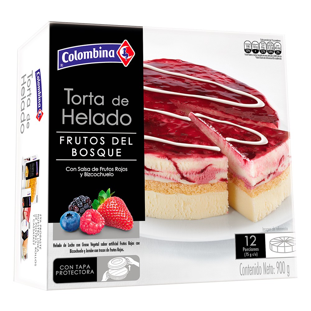 TORTA FRUTOS ROJOS COLOMBINA x 900GR